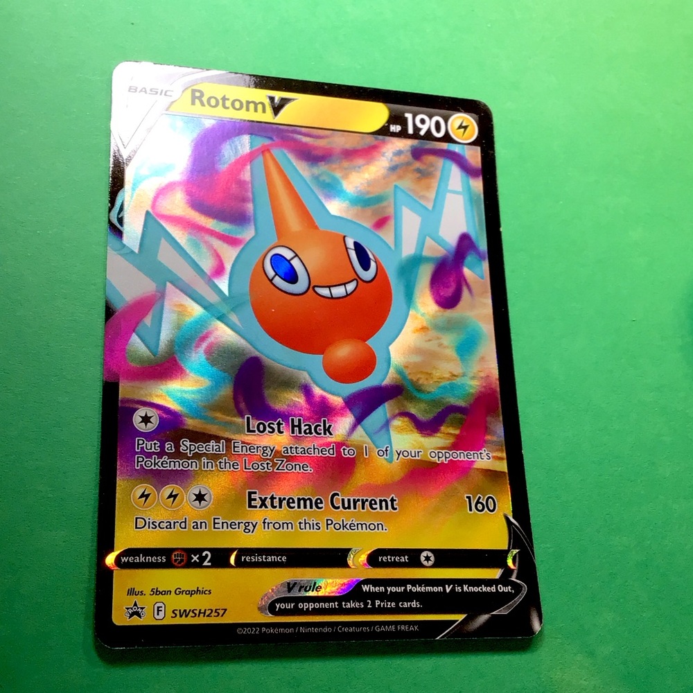 2022 ROTOM VSWSH257 SWORD & SHIELD HOLO PROMO CARD PRE OWNED